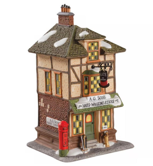 Department 56 - Dickens Village - A.G. Scott Hats & Walking Sticks