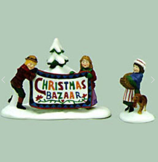 Department 56 - New England Village - Christmas Bazaar...Sign