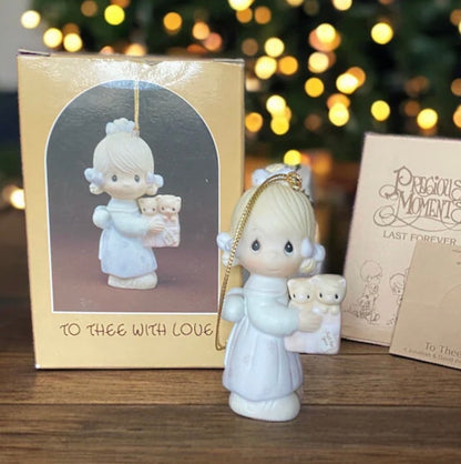 To Thee With Love Ornament - Precious Moment Ornament