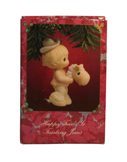 Happy Trails Is Trusting Jesus - Precious Moment Ornament