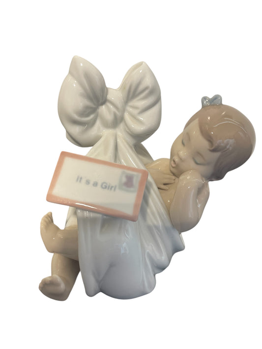 Lladro - Heaven's Gift (It's A Girl) Porcelain Figurine