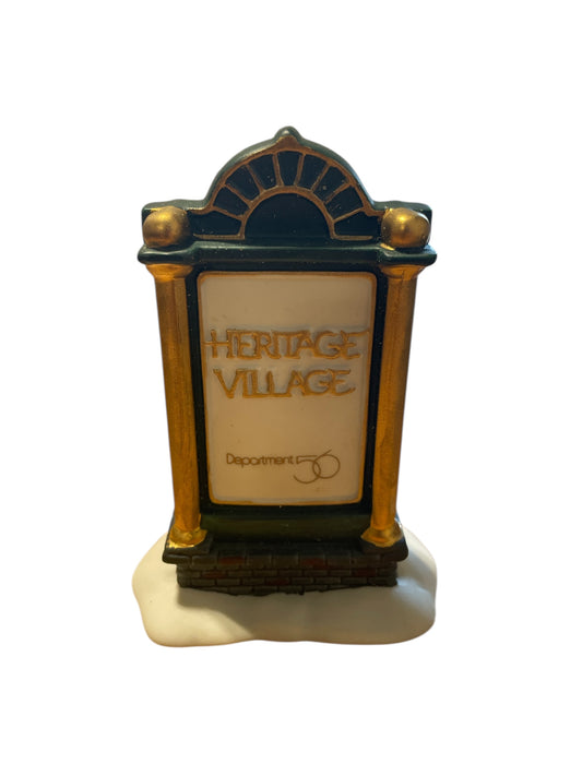 Department 56 - Heritage Village Sign