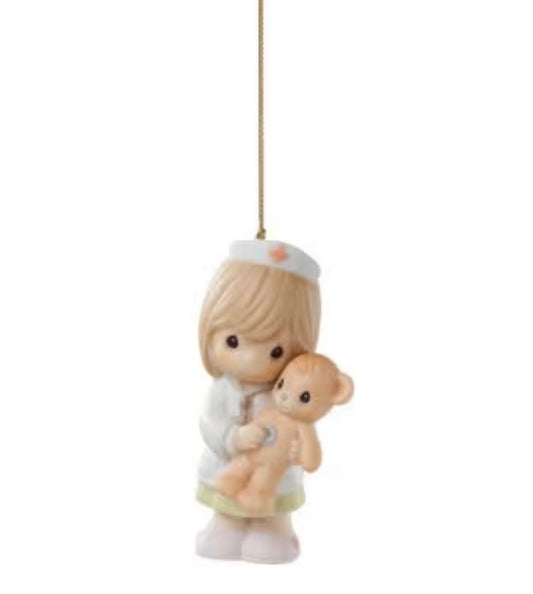 Nurses Care For The Heart And Soul - Precious Moments Ornament 610034