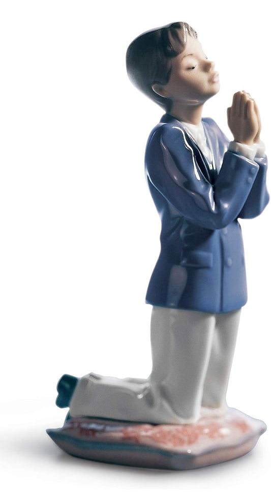 Lladro -  Communion Prayer (boy) Porcelain Figurine