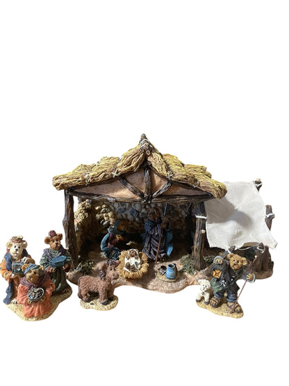 Boyd's Bears Bearstone - Little Star of Bethleham Nativity Set of 8