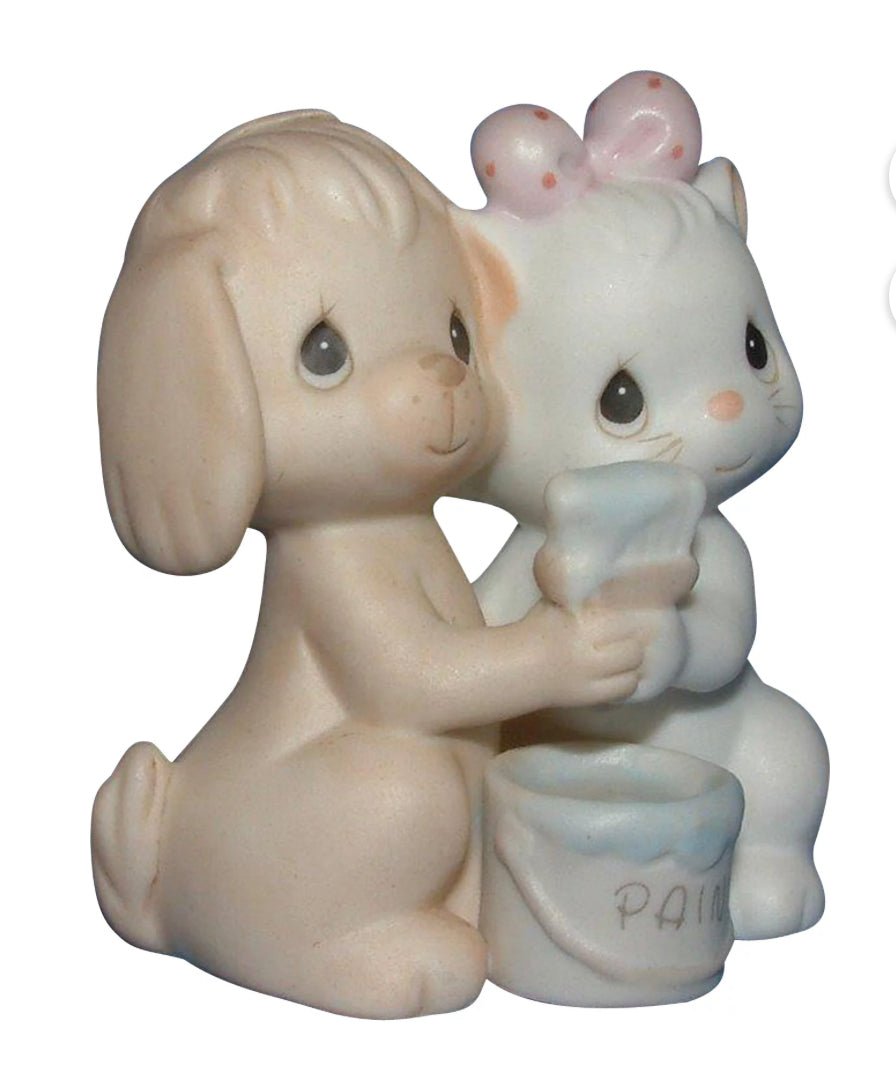 True Blue Friends - Precious Moment Figurine