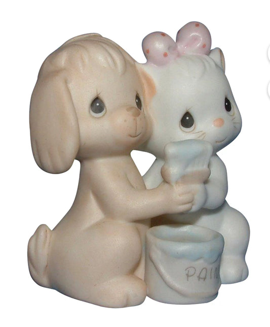True Blue Friends - Precious Moment Figurine