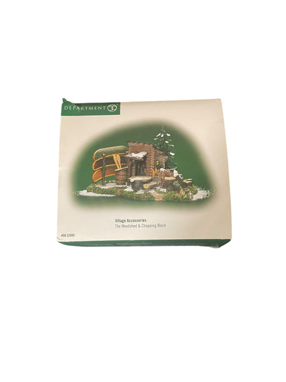 Department 56 - Village Accessories - The Woodshed & Chopping Block