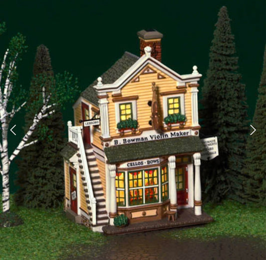 Department 56 - New England Village - Benjamin Bowman Violin Maker