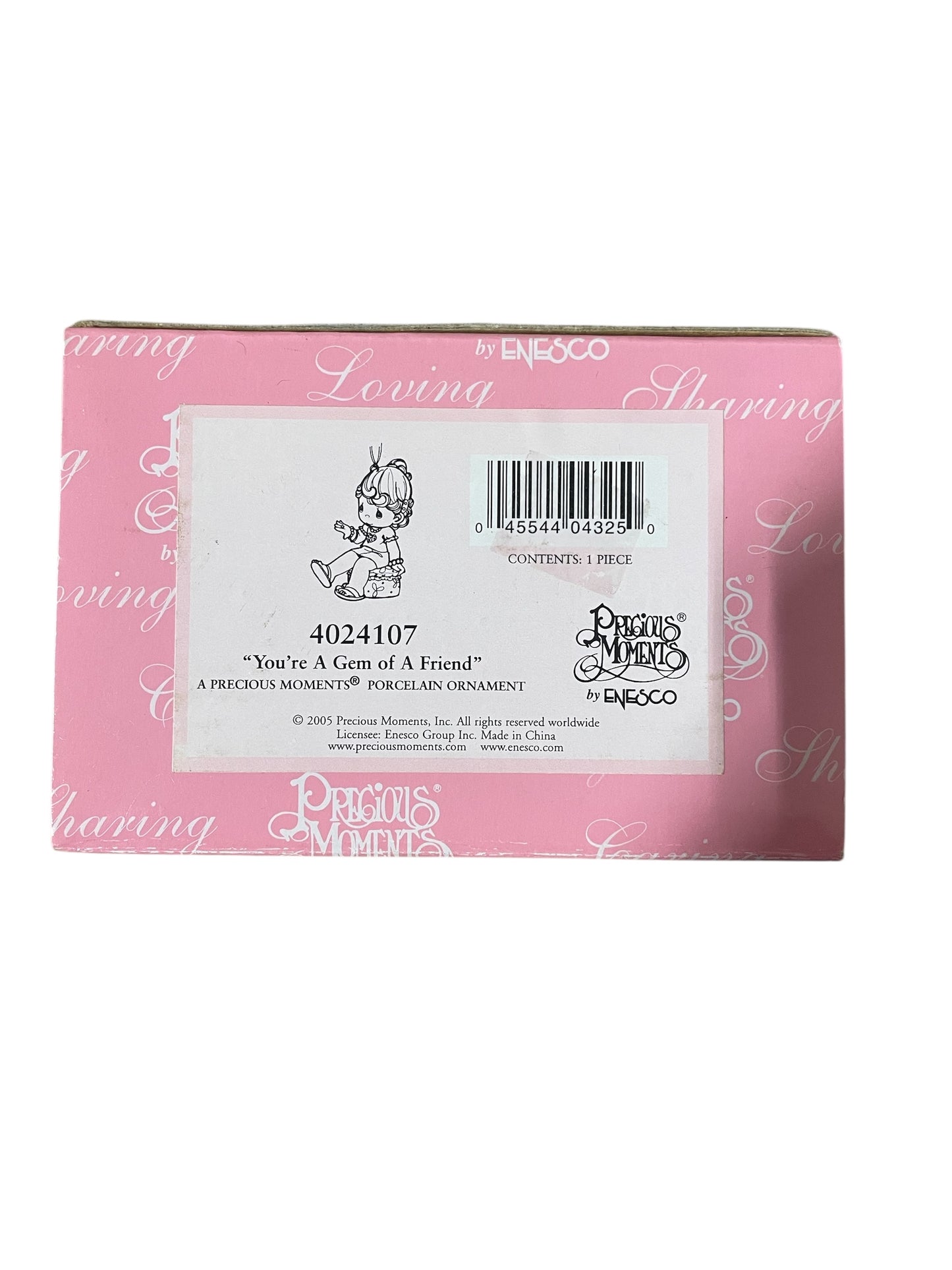 You're A Gem Of A Friend - Precious Moments Ornament 4024107