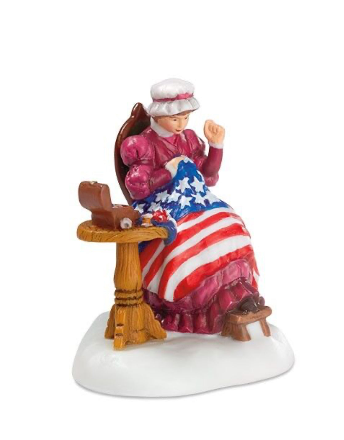 Department 56 - New England Village - Sewing The Stars & Stripes