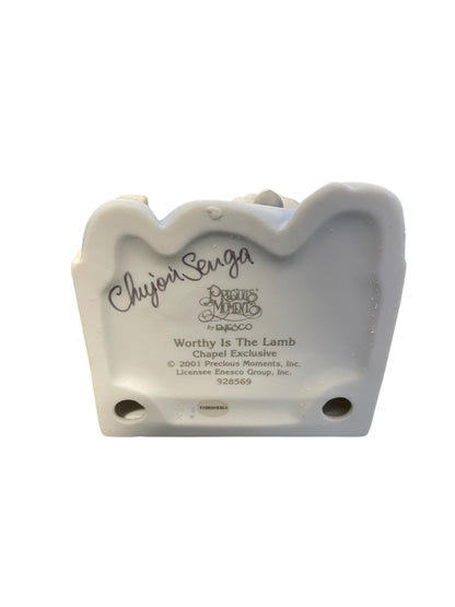 Worthy Is The Lamb - Precious Moment Figurine *AUTOGRAPHED*