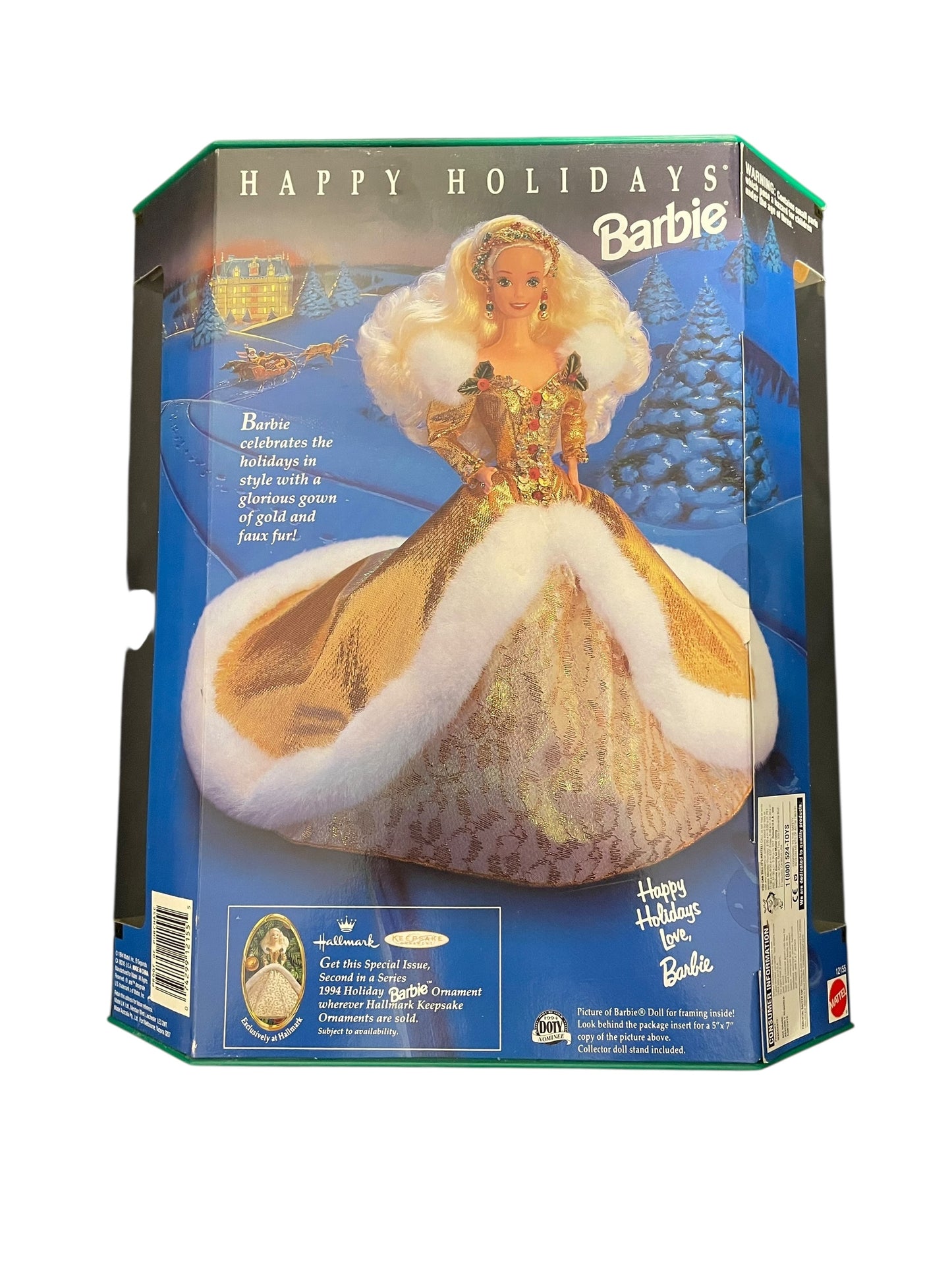 Mattel®  Happy Holidays Barbie® Doll Christmas 1994 - Special Edition