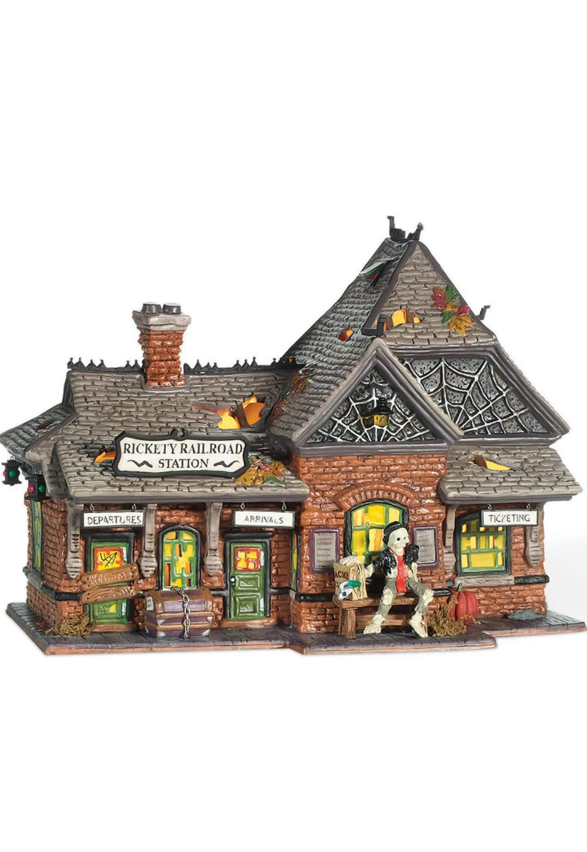 Department 56 -  Snow Village - Halloween - Rickety Railroad Station