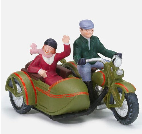 Department 56 - Christmas In The City - 1930 Harley Davdison VL with Sidecar