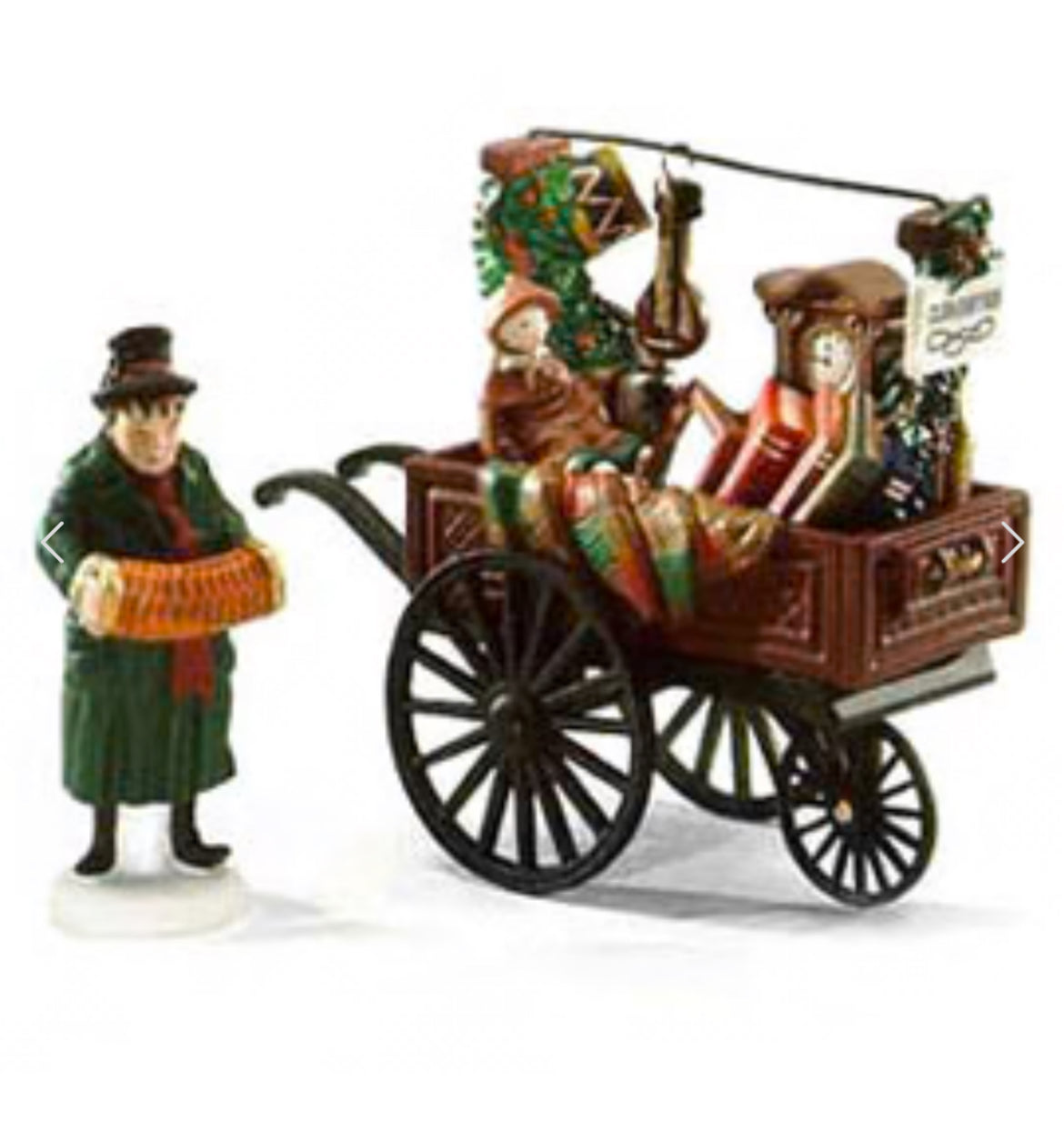 Department 56 - Dickens Village - Chelsea Market Curiosities Monger & Cart