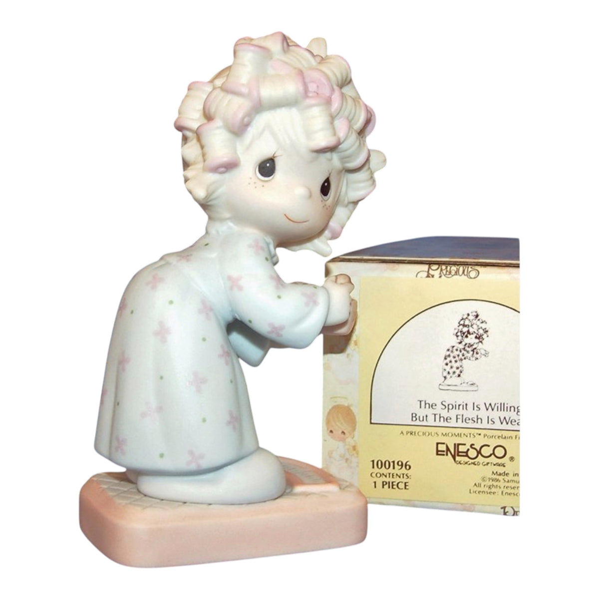 The Spirit Is Willing, But The Flesh Is Weak - Precious Moment Figurine