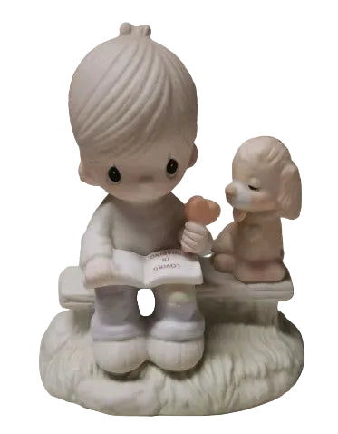 Loving Is Sharing (Boy)- Precious Moments Figurine E3110B