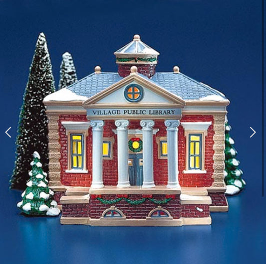 Department 56 - Snow Village - Village Public Library