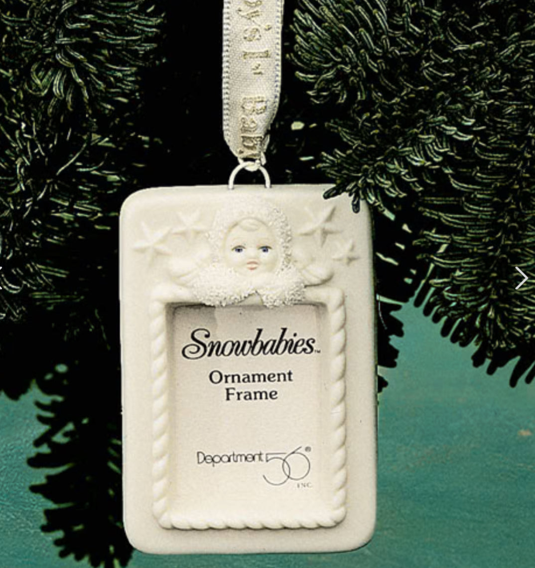 Snowbabies - Baby's First Photo Ornament