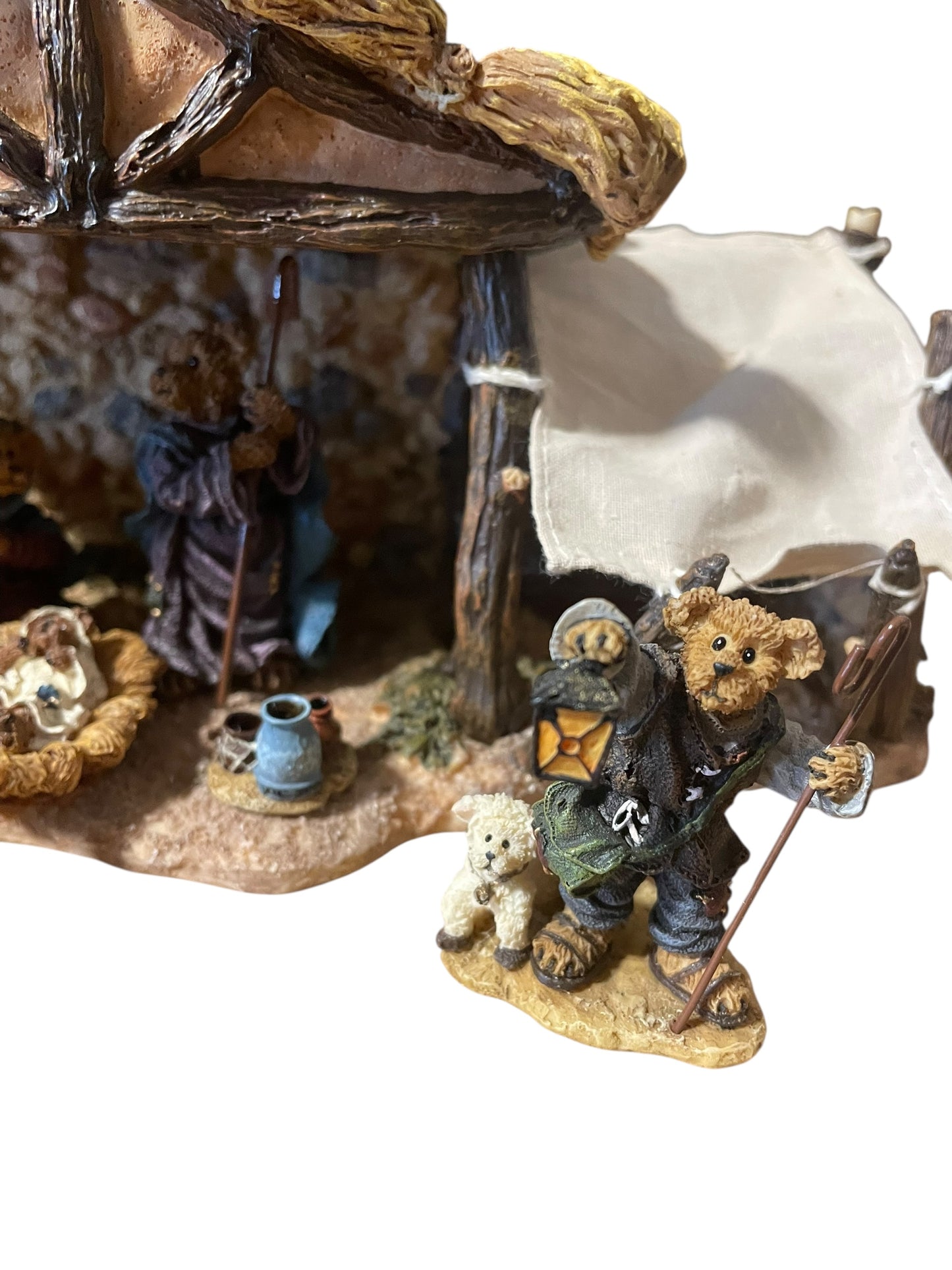 Boyd's Bears Bearstone - Little Star of Bethleham Nativity Set of 8