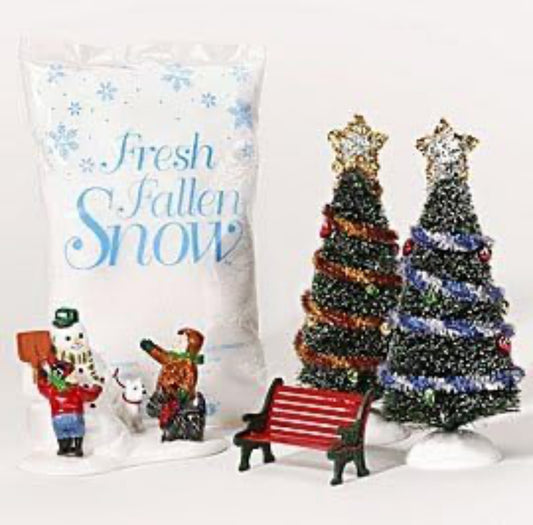 Department 56 - Village Accessories - Snowy Landscape Set