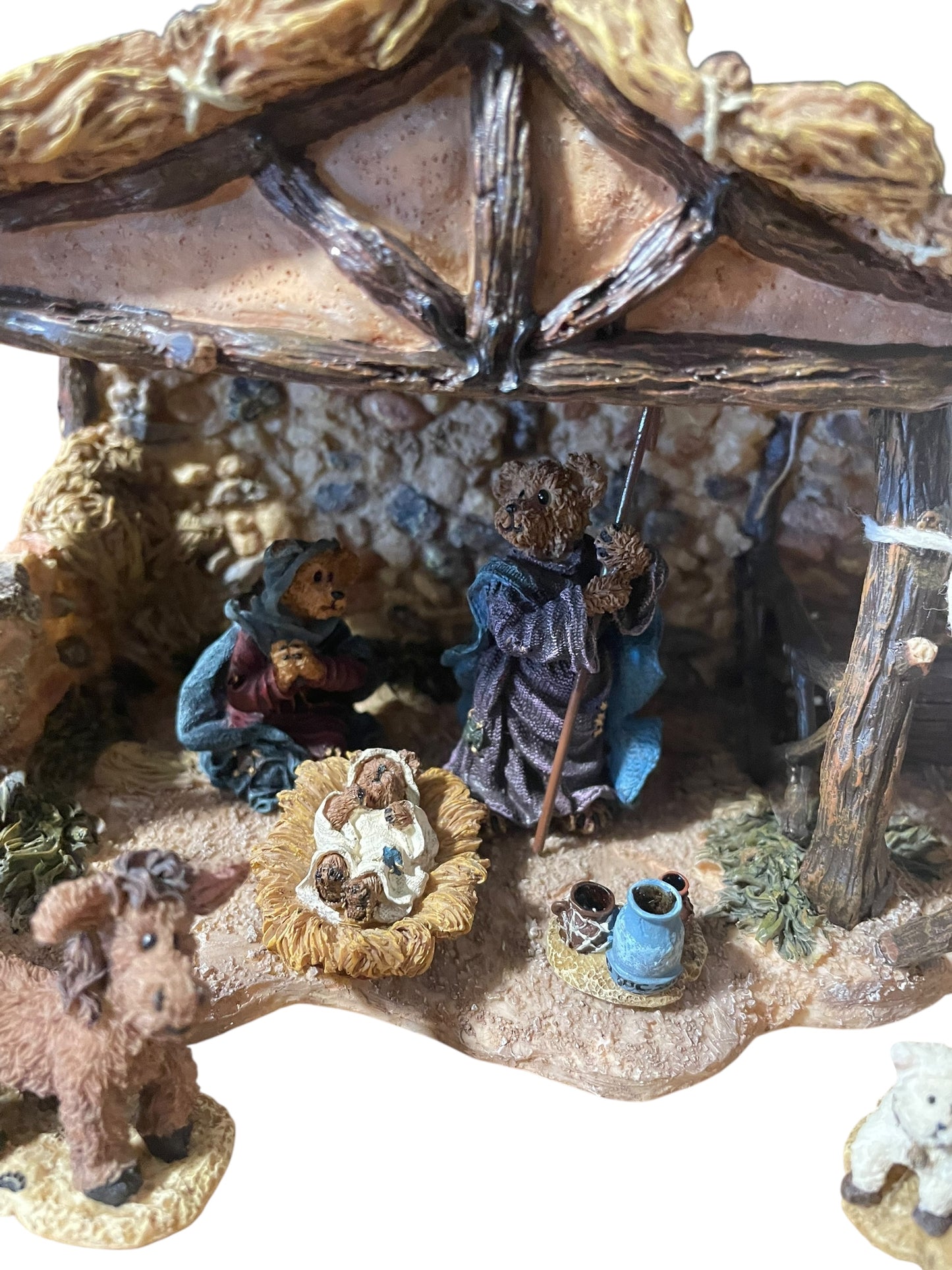 Boyd's Bears Bearstone - Little Star of Bethleham Nativity Set of 8