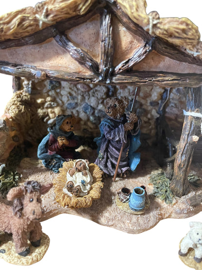 Boyd's Bears Bearstone - Little Star of Bethleham Nativity Set of 8