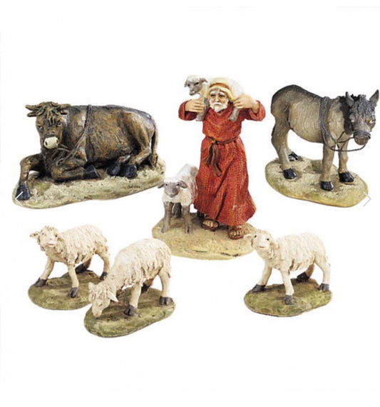 Department 56 - Little Town Of Bethlehem - The Good Shepherd & His Animals
