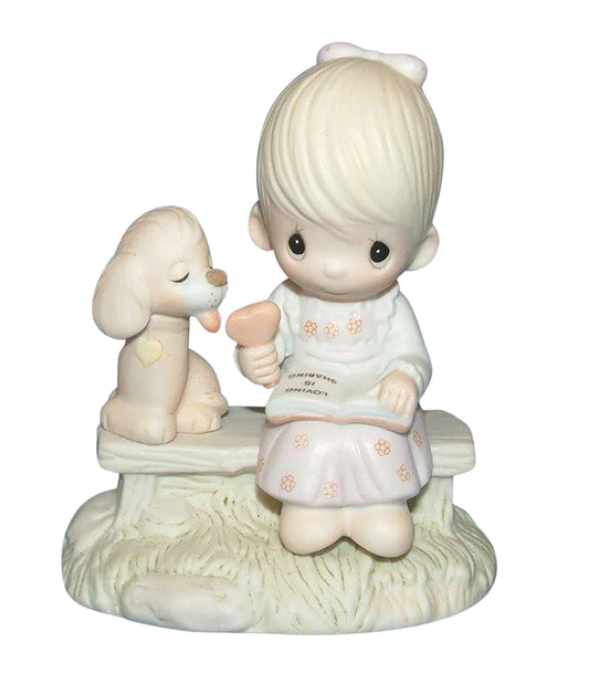 Loving Is Sharing (Girl)- Precious Moments Figurine E3110G