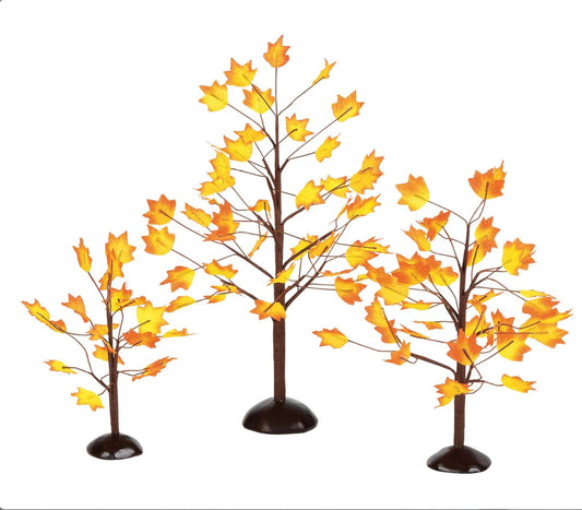 Department 56 - Village  Accessories - Village Autumn Maple Trees