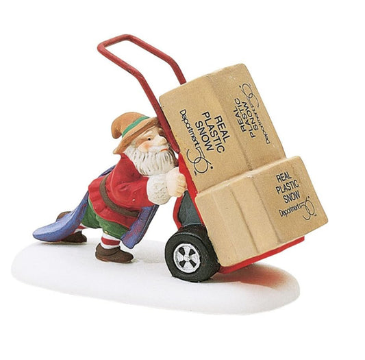 Department 56 - North Pole Village - Delivering Real Plastic Snow