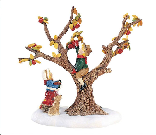 Department 56 - Village  Accessories - Up In The Apple Tree