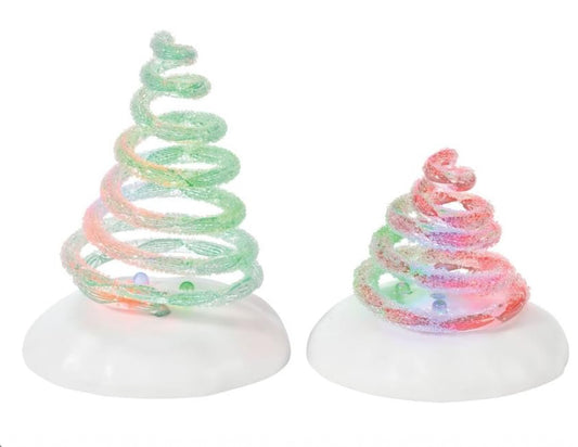Department 56 - Village  Accessories - Lit Spiral Trees