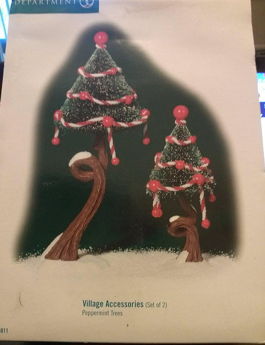 Department 56 - Village Accessories - Peppermint Trees