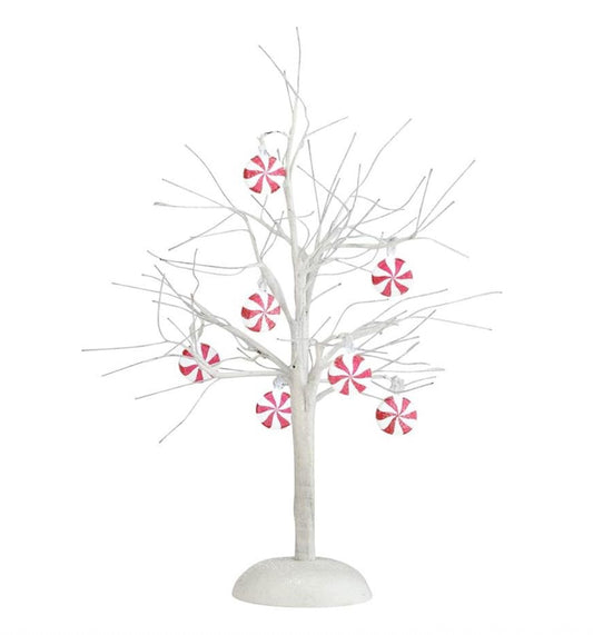 Department 56 - Village  Accessories - Peppermint Lit Bare Branch Tree