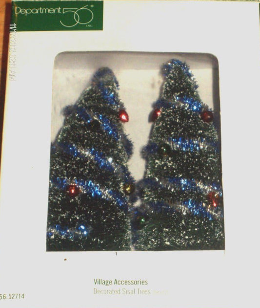 Department 56 - Village Accessories - Decorated Sisal Trees