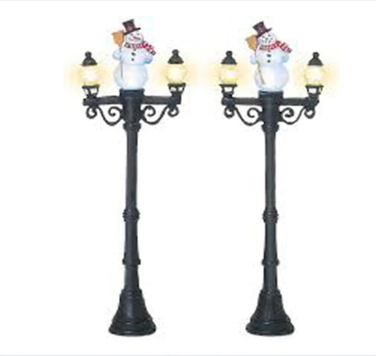 Department 56 - Village Accessories - Miniature Snowman Street Light