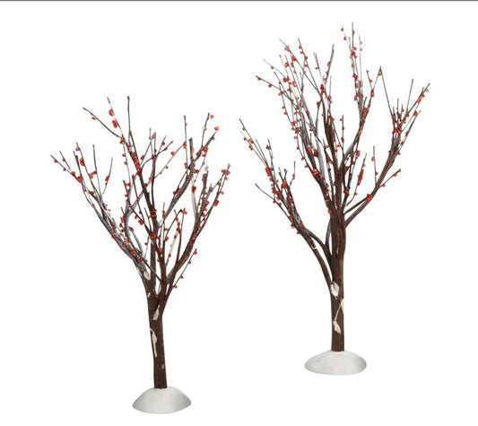 Department 56 - Village  Accessories - Winter Berry Trees