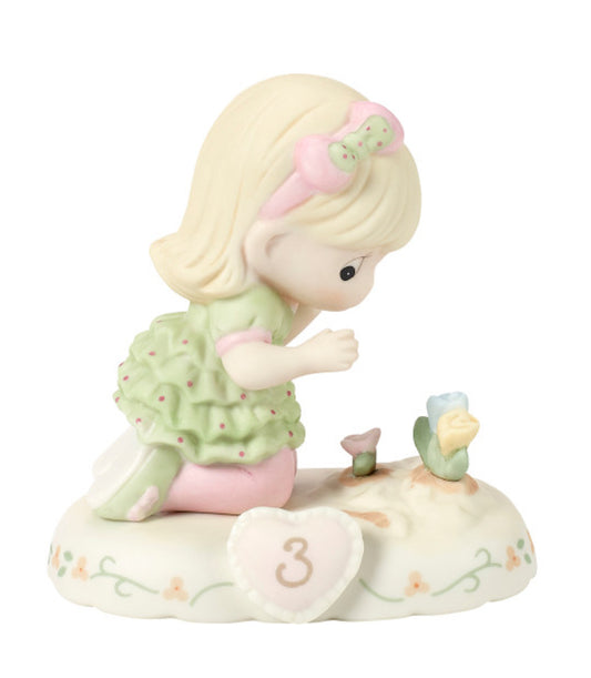 Growing in Grace Age 3 (New)- Precious Moment Figurine