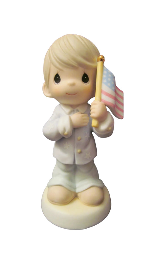 Land Of The Free, Home Of The Brave - Precious Moment Figurine