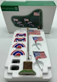 Department 56 - Village Accessories - American Flags