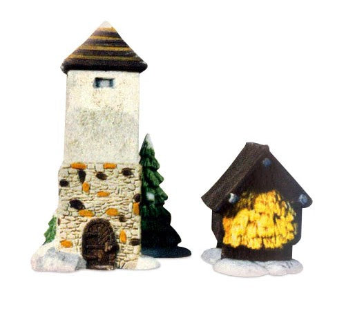 Department 56 - New England Village - Silo and Hay Shed