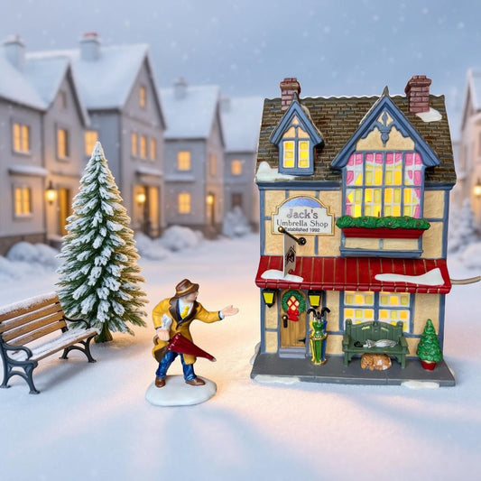 Department 56 - Dickens Village - Jacks Umbrella Shop (Club Exclusive)