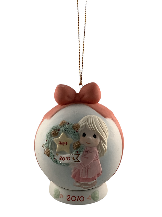 My Hope Is In You - 2010 Dated Annual Precious Moment Ball Ornament