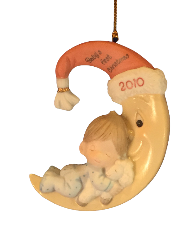 Baby's First Christmas 2010 (Boy) - Precious Moment Ornament