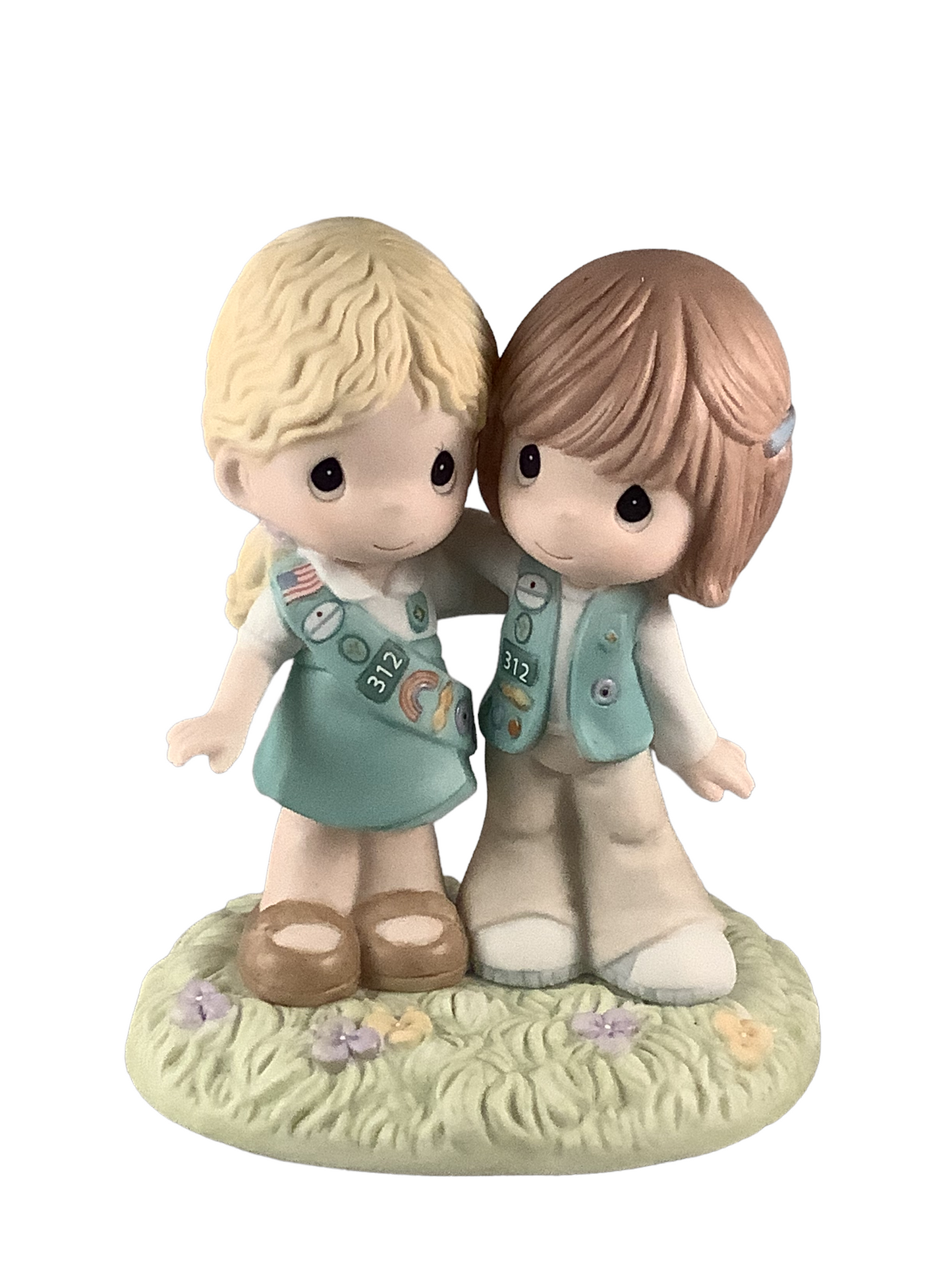 Girl Scouting Brings Friends Together - Precious Moment Figurine