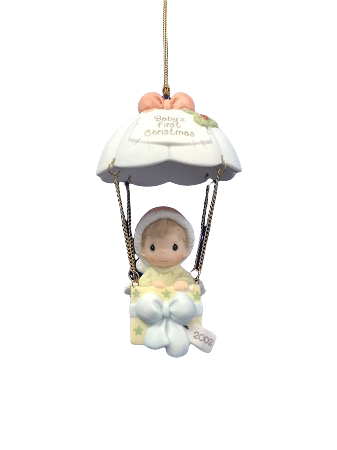 Baby's First Christmas 2002 (boy) -  Precious Moment Ornament 
