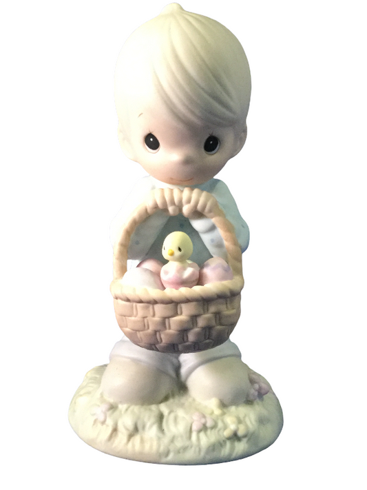 Wishing You A Basket Full Of Blessings - Precious Moment Figurine