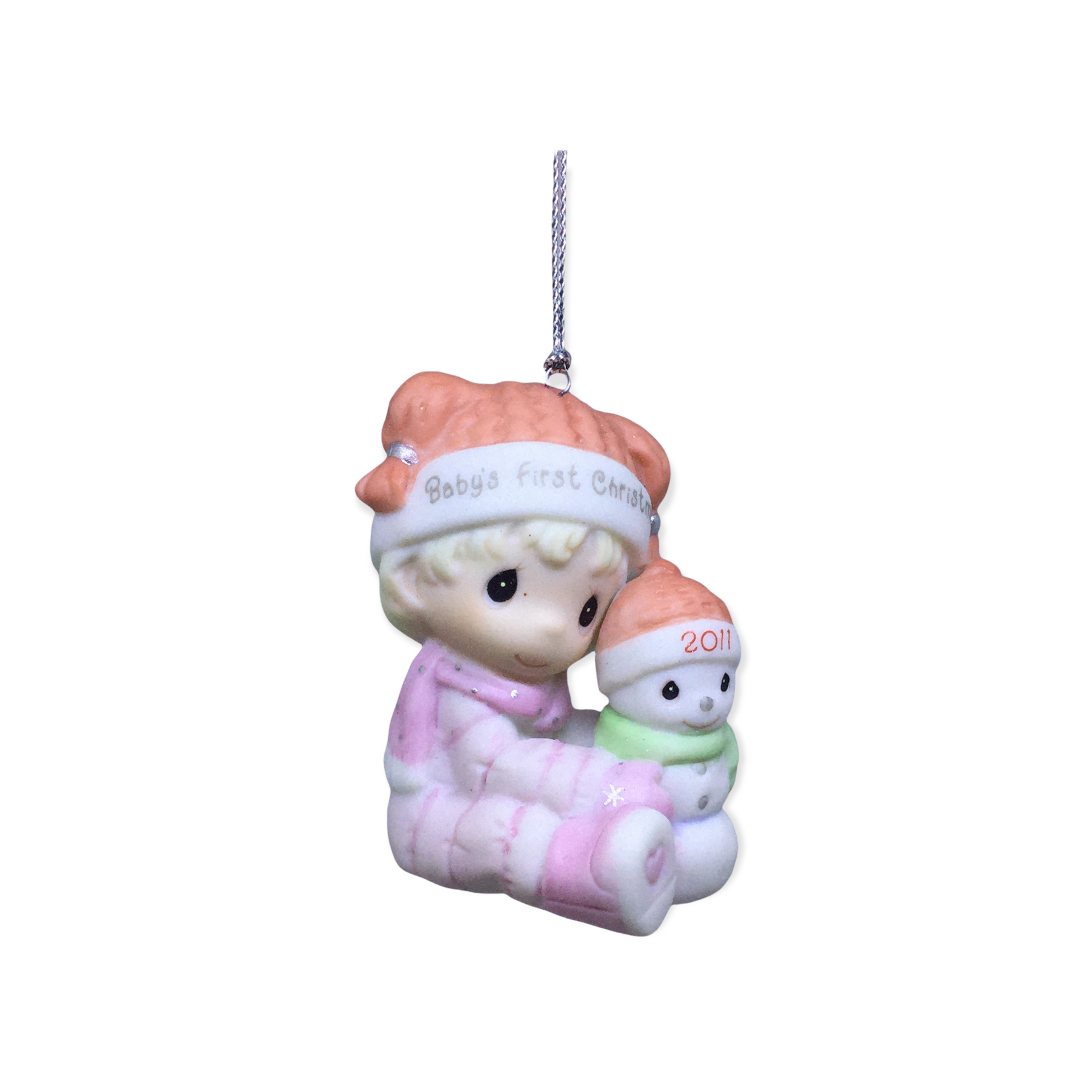Baby's First Christmas 2011 (Girl) - Precious Moment Ornament